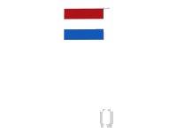LEGO onderdeel Flag on Flagpole, Straight with Netherlands Pattern (Stickers) 3596pb16
