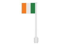LEGO part Flag on Flagpole, Straight with Ireland Pattern (Stickers) 3596pb30