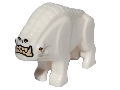LEGO onderdeel Corellian Hound with Tan Teeth and Orange Eyes Pattern - Star Wars (36032pb01)