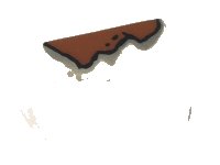 LEGO part Slope, Curved 1 x 2 with Rust Pattern (Sticker) - Set 10274 37352pb006