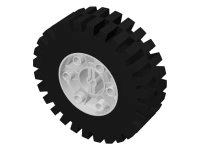 LEGO part Wheel 24 x 43 Technic with Black Tire 24 x 43 Technic (3739 / 3740) 3739c01