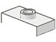 LEGO onderdeel Plate, Modified 1 x 2 with 1 Stud, Jumper (Undetermined Type) (3794u)
