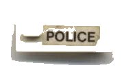 LEGO onderdeel Door 1 x 3 x 1 Right with 'POLICE' Pattern (Sticker) - Set 6681 (3821pb018)