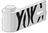 LEGO part Door 1 x 3 x 1 Left with Safari Pattern 3822pb005