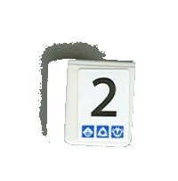 LEGO part Minifigure Vest with Number 2 and Gravity Games Pattern on Both Sides (Stickers) - Set 3538 3840pb11