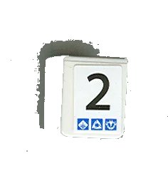 LEGO onderdeel Minifigure Vest with Number 2 and Gravity Games Pattern on Both Sides (Stickers) - Set 3538 (3840pb11)