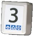 LEGO part Minifigure Vest with Number 3 and Gravity Games Pattern on Both Sides (Stickers) - Set 3536 3840pb13