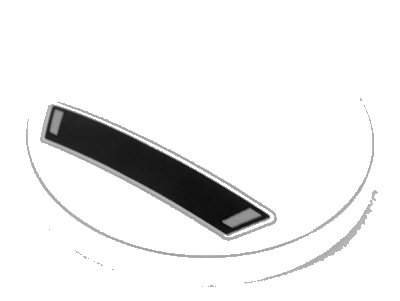 LEGO part Dish 4 x 4 Inverted (Radar) with Solid Stud with Dark Bluish Gray Circle and Wide Black Trapezoid Panel Pattern (3960pb058)