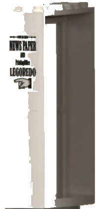 LEGO part Door, Frame 2 x 6 x 7 with Legoredo Newspaper Pattern (Sticker) - Set 6765 4071pb01