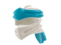 LEGO part Minifigure, Headgear Ninjago Wrap Type 4 with Molded Medium Azure Headband  Pattern 40925pb17