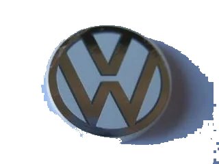 LEGO onderdeel Tile, Round 2 x 2 with VW Logo Pattern (Sticker) - Set 10220 (4150pb082)