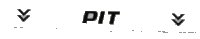 LEGO part Tile 1 x 8 with Black Arrows and 'PIT' Pattern (Sticker) - Set 8123 4162pb070