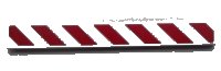 LEGO part Tile 1 x 8 with Red and White Danger Stripes Pattern Model Right Side (Sticker) - Set 60017 4162pb097R