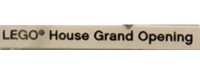 LEGO onderdeel Tile 1 x 8 with 'LEGO House Grand Opening' Pattern 4162pb211