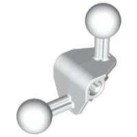 LEGO part Bionicle Ball Joint 4 x 4 x 2 90 degrees with 2 Ball Joint and Axle Hole 41670