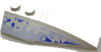 LEGO part Wedge 6 x 2 Right with Snow and Ice Pattern (Sticker) - Set 3538 41747pb024