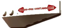 LEGO onderdeel Wedge 6 x 2 Right with 'PRISON-POD CONTAINMENT' Pattern (Sticker) - Set 5973 41747pb063