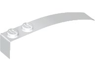 LEGO part Slope, Curved 6 x 1 42022