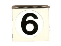 LEGO part Panel 1 x 4 x 3 with '6' Pattern (Sticker) - Set 8842 4215pb051