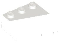 LEGO part Wedge 3 x 3 Sloped Left 42862