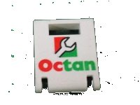 LEGO onderdeel Container, Box 2 x 2 x 2 Door with Slot with Octan Pattern 4346pb11