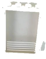 LEGO onderdeel Window 1 x 4 x 5 with Fixed Glass and 5 White Stripes Pattern (Sticker) - Sets 6380 / 6386 / 6392 / 6393 (4347pb07)
