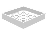 LEGO part Container, Box 6 x 6 Bottom 4452