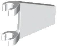 LEGO part Flag 2 x 2 Trapezoid 44676