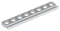 LEGO part Plate, Modified 1 x 8 with Door Rail 4510