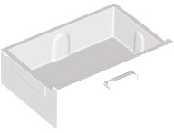 LEGO part Container, Cupboard 2 x 3 Drawer 4536