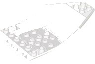 LEGO part Cockpit 10 x 6 x 2 Curved 47406