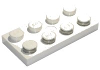 LEGO part Electric Plate 2 x 4 with Contacts 4757c01