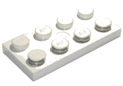 LEGO onderdeel Electric Plate 2 x 4 with Contacts (4757c01)
