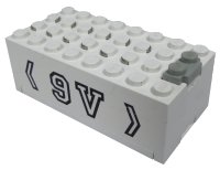 LEGO onderdeel Electric 9V Battery Box Small with 9V Pattern 4760c01pb02