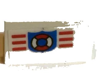 LEGO onderdeel Panel 1 x 2 x 1 with Coast Guard Pattern (Sticker) - Set 6338 (4865pb041)