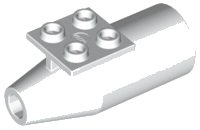 LEGO part Engine, Smooth Large, 2 x 2 Thin Top Plate 4868b