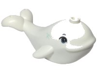 LEGO part Whale with Sand Blue Eyes Pattern 49518pb02