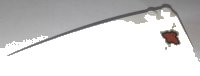 LEGO onderdeel Wedge 10 x 3 Left with Rust Spot Pattern (Sticker) - Set 10274 50955pb048