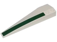 LEGO onderdeel Wedge 10 x 3 Right with Dark Green Stripe Pattern (Sticker) - Set 75248 50956pb040