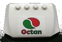 LEGO part Wedge 4 x 6 x 2/3 Triple Curved with Octan Logo Pattern (Sticker) - Set 3180 52031pb017