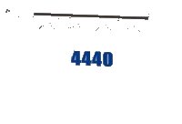 LEGO part Wedge 4 x 6 x 2/3 Triple Curved with Blue '4440' Pattern (Sticker) - Set 4440 52031pb051