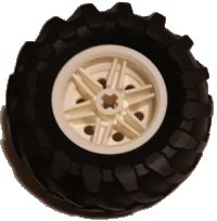 LEGO part Wheel 30.4mm D. x 20mm with No Pin Holes and Reinforced Rim with Black Tire 56 x 26 Tractor (56145 / 70695) 56145c06
