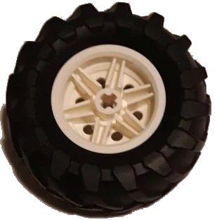 LEGO onderdeel Wheel 30.4mm D. x 20mm with No Pin Holes and Reinforced Rim with Black Tire 56 x 26 Tractor (56145 / 70695) (56145c06)