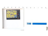 LEGO part Panel 1 x 6 x 5 with Street Map on Inside and Blue '7288' and Stripe on Outside Pattern (Stickers) - Set 7288 59349pb039