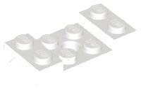 LEGO onderdeel Vehicle, Mudguard 2 x 4 with Arch Studded with Hole 60212