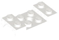 LEGO part Vehicle, Mudguard 2 x 4 with Arch Studded with Hole (60212)