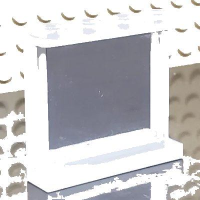 LEGO onderdeel Panel 1 x 4 x 3 with Side Supports - Hollow Studs with Square Mirror Pattern on Inside (Sticker) - Set 3315 (60581pb024)