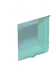 LEGO onderdeel Window 1 x 2 x 2 Flat Front with Trans-Light Blue Glass (60592 / 60601) (60592c02)