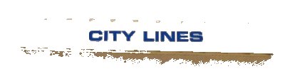 LEGO onderdeel Brick 1 x 12 with Blue 'CITY LINES' Pattern (Sticker) - Set 7994 (6112pb014)