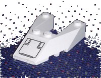 LEGO part Wedge 6 x 4 Cutout with Stud Notches with Panel Pattern (Sticker) - Set 7700 6153bpb01